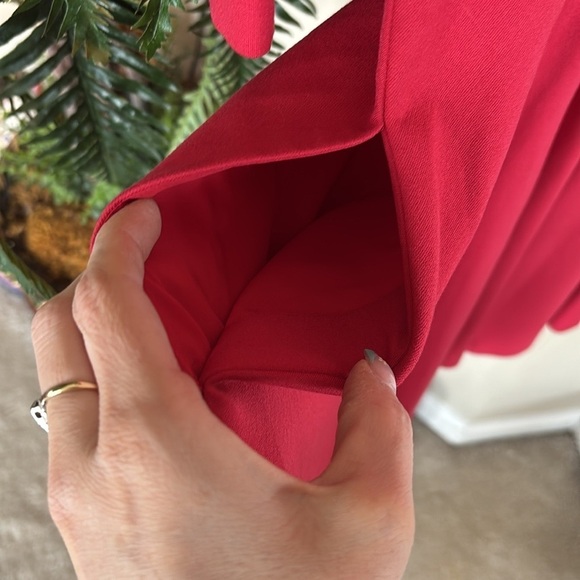 NWOT Kate Spade Red Mini Dress 3/4 Sleeves A-Line Minimalist Simple Elegant - Picture 11 of 15